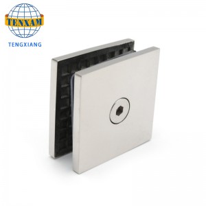 Fabricant chinois Glass Ten d\'attente Chrome 2 * 2 pouces Clip Cince en laiton Porte de porte Verre Porte&Fenêtre Charnières Charnières 8-12mm Salle de bain en verre Standard