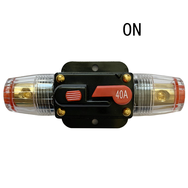12V 24V DC 20A 30A 40A 50A 50A 60A 80A 100A Vélo automobile Vélo Solar Energy Disjoncteur Réinitialiser le commutateur de fusible pour la maison Solaire