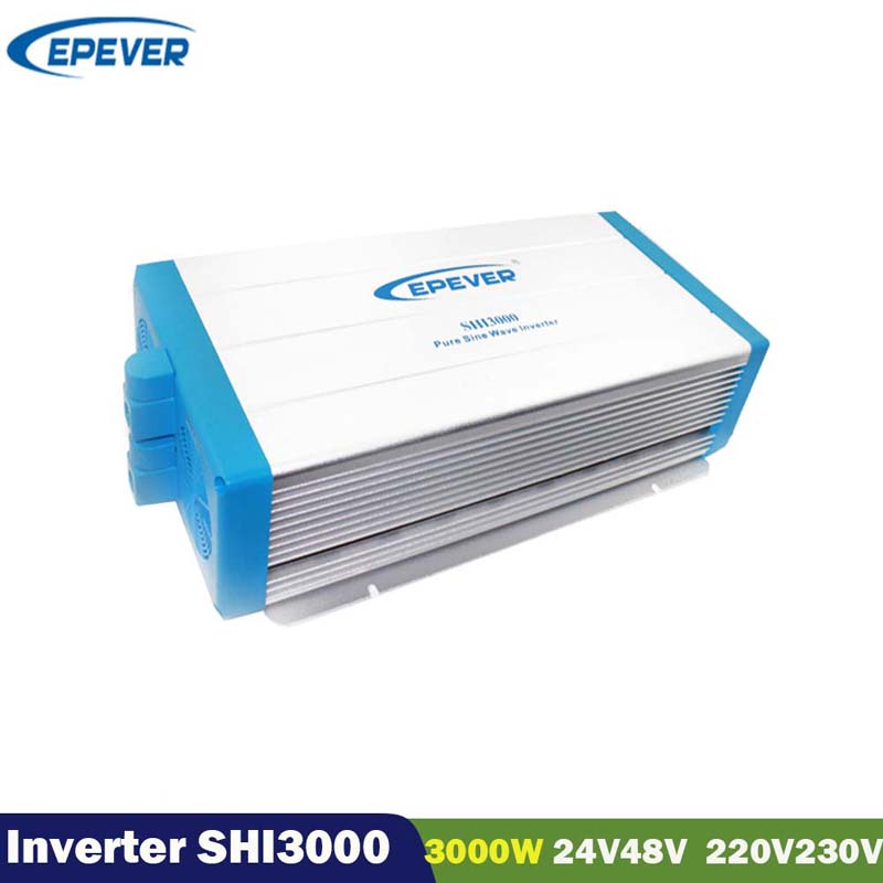 Envoyeur de charge solaire EPEUT 3000W 24V48VDC 220V230VAC OFF GRID PURE SINE WAVEILLANDER 50Hz Interrupteur 60Hz SPWM Tech Inversor