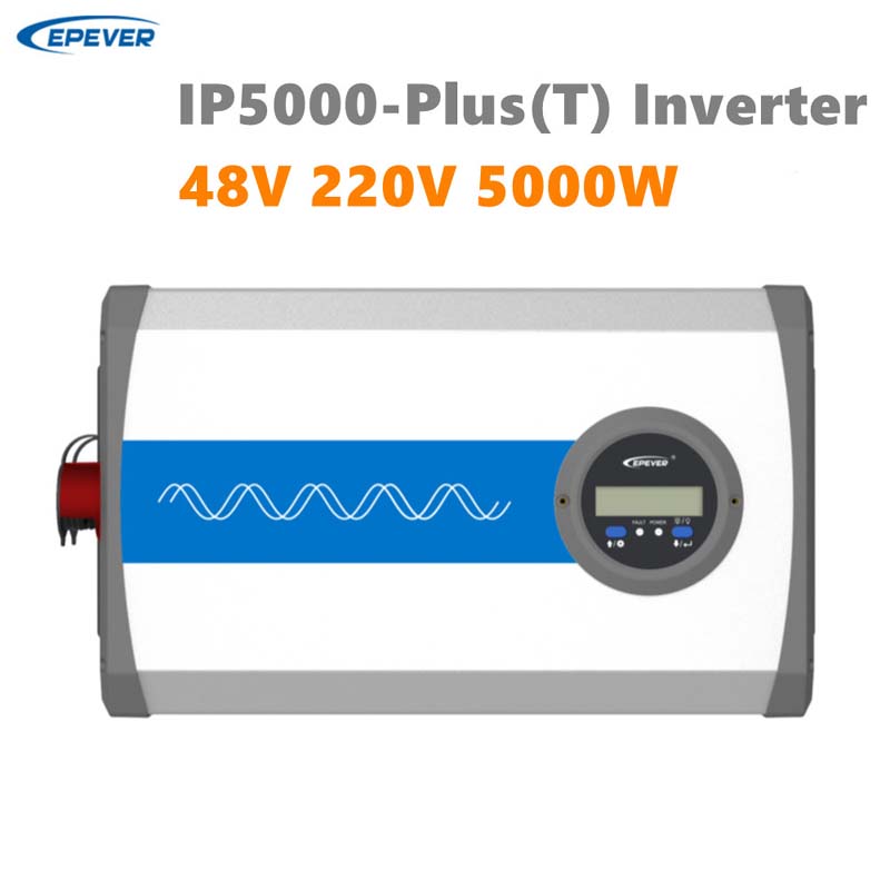 NOUVEAU Overgeur d'ondes d'ondes sinusoïdales Solar à haute fréquence Solar IPower-plus 5000W 48VDC 220VAC 220VAC Terminal d'inverseur hors réseau pour système solaire