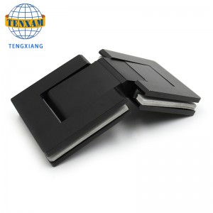 Vente chaude 135 degrés 304 SS Matte Noir Douche Portes en verre Thermes