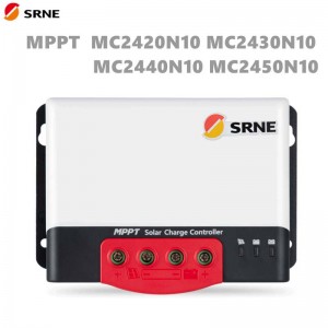 SRNE MC MPPT MPPT 20A 30A 40A Solar Off-Grid Chargard Control 12V/24V Auto Max 100V Affichage Bluetooth AFFICHAGULATEUR DE BATTERIE SOLAIRE