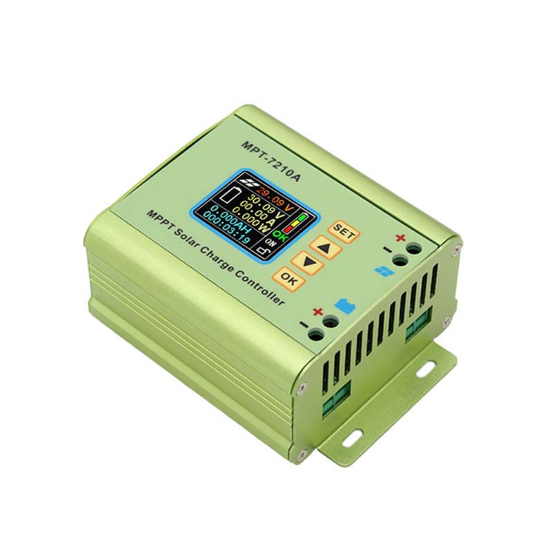 MPT7210A MPPT LCD Contrôleur de charge solaire Alliage Alliage d'aluminium Régulateur solaire pour la sortie de la batterie Lipo 600W 24V 36V 48V 60V 72V