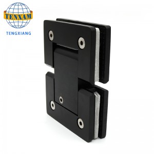 Charnière de porte en verrenoir de salle de bain Ajuster la porte de la douche Charnière pivotante Charnière sans cadre