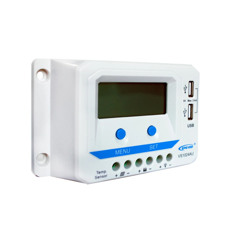 EPEUT PWM 60A45A30A20A10A Contrôleur de chargeur solaire 12V 24V Rétro-éclairage automatique LCD Régulateur à écran solaire Dual USB Viewstar-UE Series