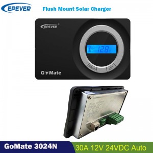 Régulateur de batterie de batterie de charge solaire EPEver 30A Régulateur de batterie 12V 24v écran LCD affleurant automatiquement pour Camping Voiture Vessel