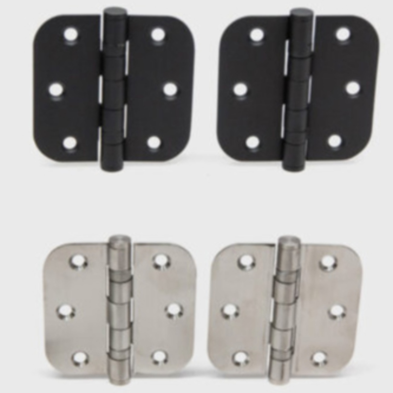 HN005 3,5 pouces en acier inoxydable à charnières de porte intérieure avec coin de rayon de 5/8 pouces