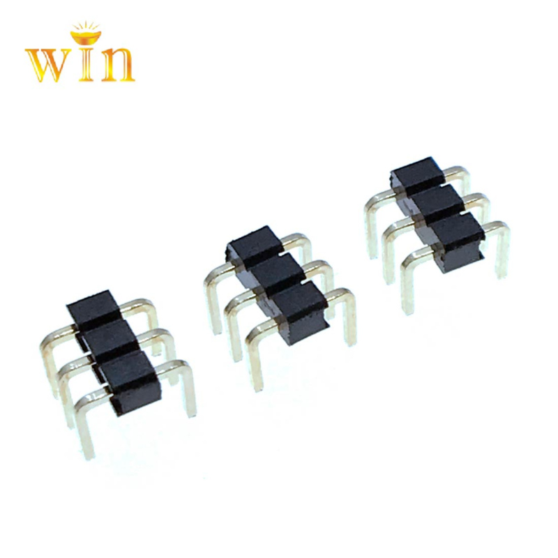 Connecteur d'en-tête de broche de rangée unique de rangée de 2,54 mm