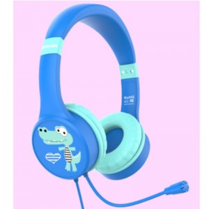 FB-CH67M Enfants pliables Etudier le casque de câble avec micro