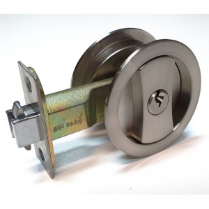 1602 Verrouillage de poignée de porte de la porte de porte en bois coulissante invisible avec touches