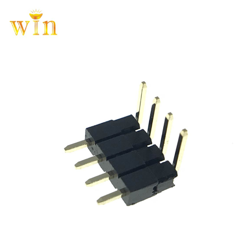 2.54mm 2P ​​~ 40p 90 ° Angle droit Deux plastiques Ajout du raccord d'en-tête de broche ajouté