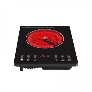 J21 Nouveau Design Hôtels à cuisinière en céramique avec four électrique Cuisinières infrarouges électriques Verre en céramique simple plaques chauffées