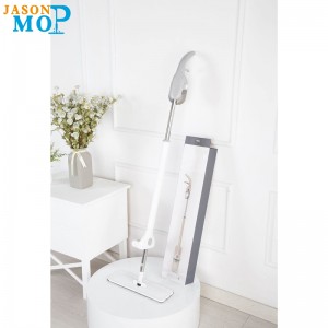 JASON Nouvelle vadrouille mains libres en microfibre pour la santé de la tige en acier inoxydable pour le nettoyage domestique