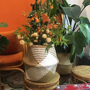 Panier de ventre tissé marin