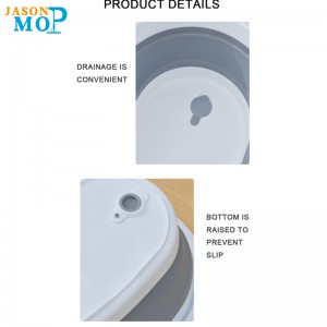 Jason gel de gel de silice pliable avec poignée voiture lave-voiture seau de pêche pliable réservoir d\'eau et sauvegarde de l\'espace