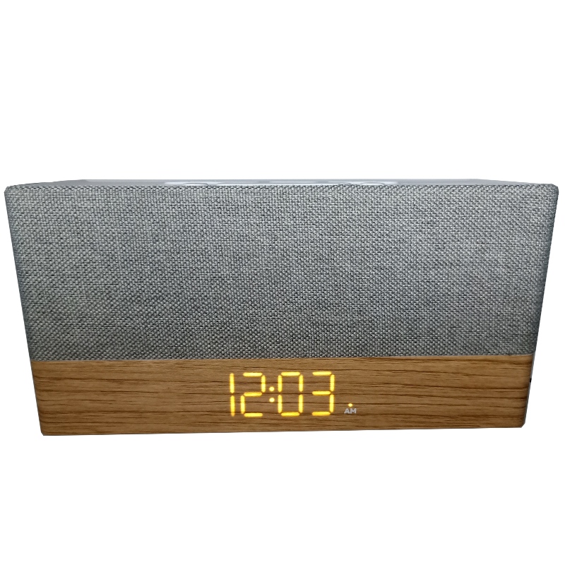 FB-CR320 Haut-gamme Bluetooth Horloge de radio Bluetooth Haut-parleur W/Tissu Grill
