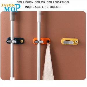 JASONnouveau design multifonctionnel maison cuisine vadrouille murale et porte-balai avec autocollant