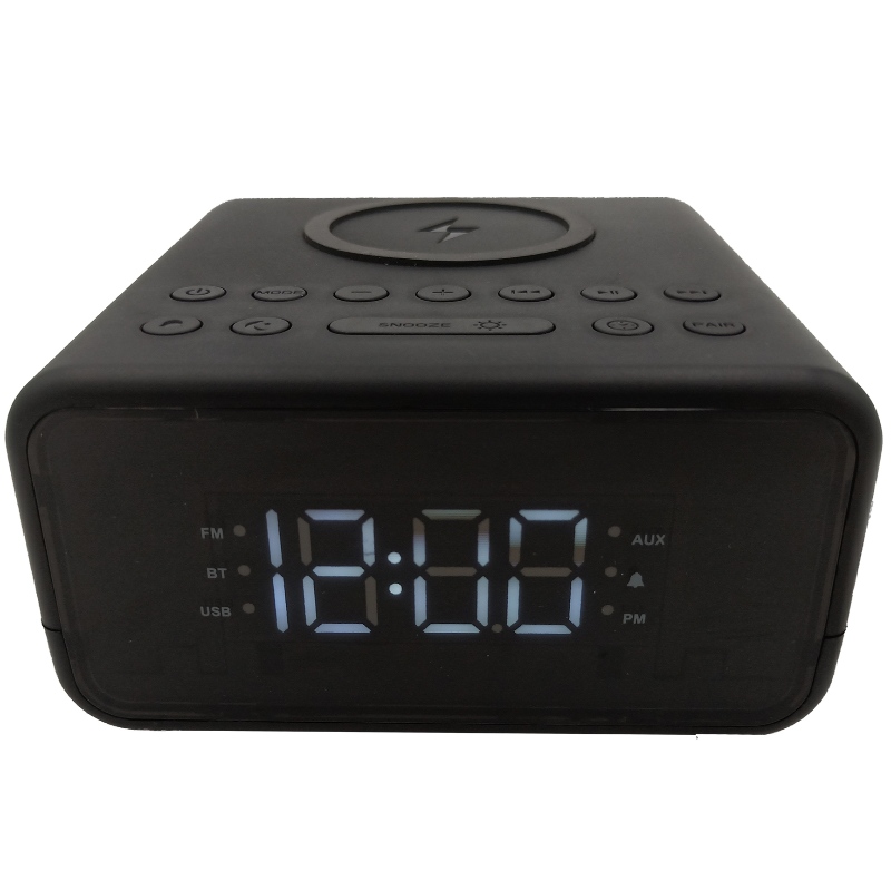 Radio d'horloge Bluetooth FB-CR01 avec chargeur sans fil QI