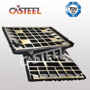 Plaque de mâchoire MC110 fixe et balançoire pour Kleemann Mobile Broyer