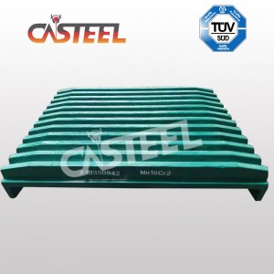 Plaque de mâchoire MC110 fixe et balançoire pour Kleemann Mobile Broyer