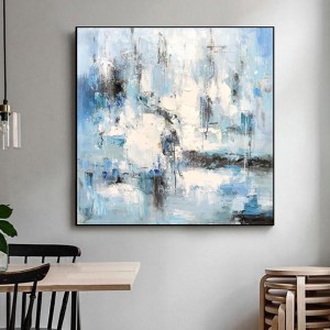 Tableau Decoratif 100 Main Main Artwork Wall Abstrait Encadré Acrylique Décoration Toile Peinture à l\'huile pour chambre à coucher