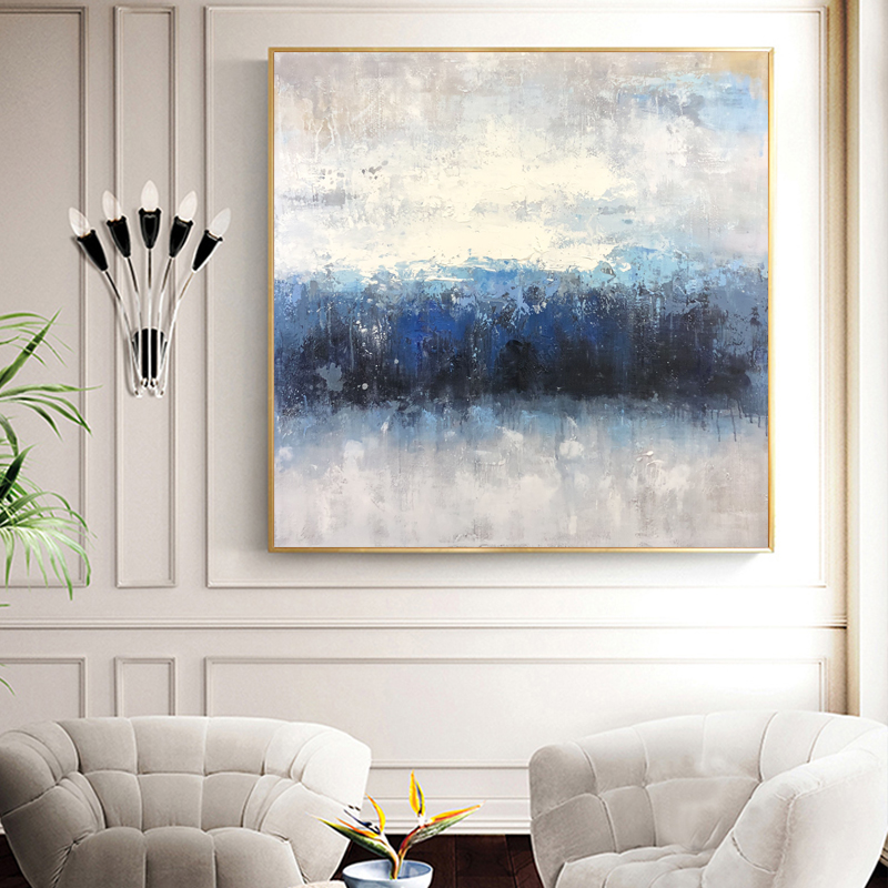 Vente chaude Costom Costom Peinture Acrylique peinture Acrylique Decor Factory Vente directe Abstrait Artwork Huile de toile pour salon