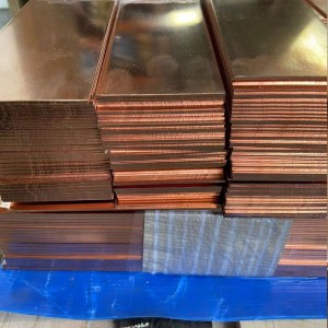 Plaque de cuivre rouge