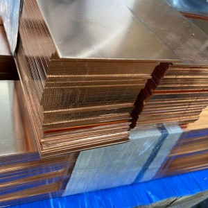 Plaque de cuivre rouge