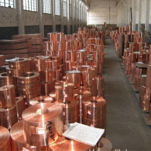 Bande de cuivre rouge