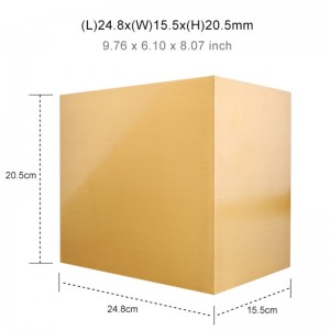 Urne en cuivre brossé