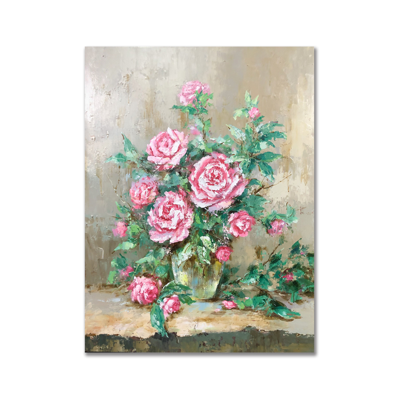 Fleur en gros fleur pure peinte à la main en toile acrylique peinture à la main décoration murale abstraite oeuvre de toile huile pour salon
