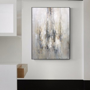 Peinture à l\'huile ornée dorée 100% peinte sur toile Abstrait Art Peinture à l\'huile Décor peinture du salon