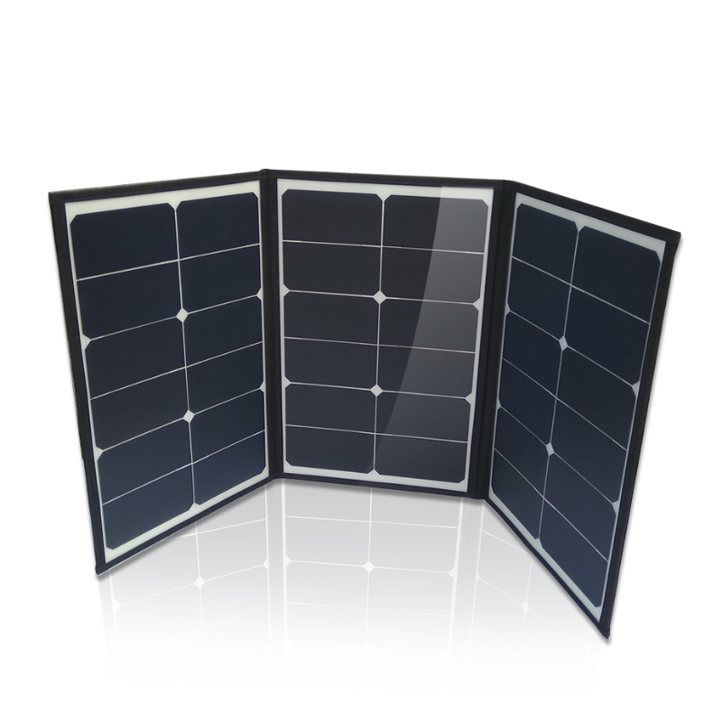 Panneau solaire solaire à haute efficacité pliable Panneau de pliage portable 60W 100W 200W 120W Panneau solaire pliant