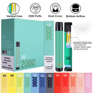 Authentic Vapen Macro 2000 Puffs Visable Vape Vape avec bobine verticale PLUS XXL XTRA Extra Flex Vaporisateur Pré-rempli BARS E CIGS Vaporisateurs