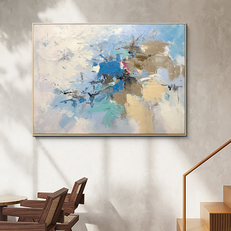 Vente en gros Décoration de l'hôtel Abstrait Accueil Décoration Mur Art Moderne Art Toile Peinture à l'huile