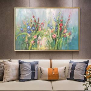 Vente en gros Dernières technologies murales Fleur Décoration de fleur peinture peinture à l\'huile de toile à la main