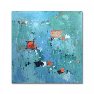 Peinture à la main Peinture à l\'huile Toile carrée Toile abstraite Décorations de la maison pour salon Art Autres peintures Cuadro