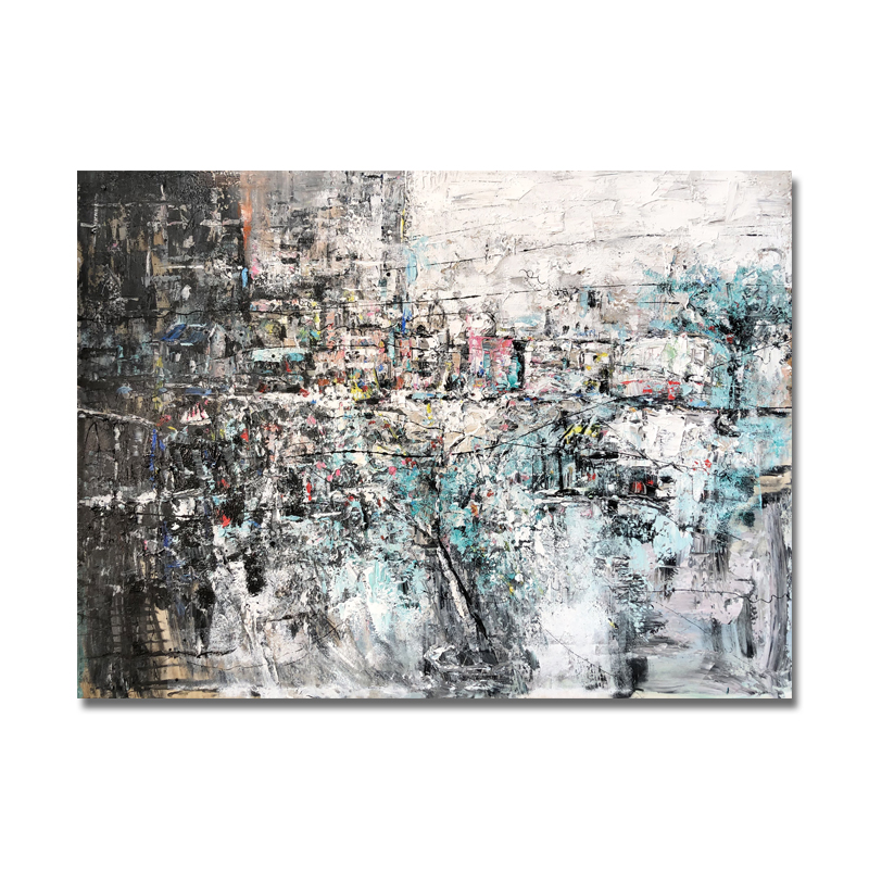 Nouvelle Arrivée 100% à la main Taille de l'huile abstraite contemporaine Maison de bureau Décoration Art Travail