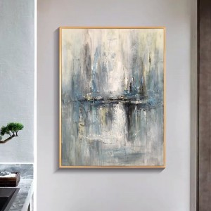 Abstrait Tissu Tissu Toile Toile Décor Mur Pure Main Peint Chine Peinture à l\'huile pour le salon Décor