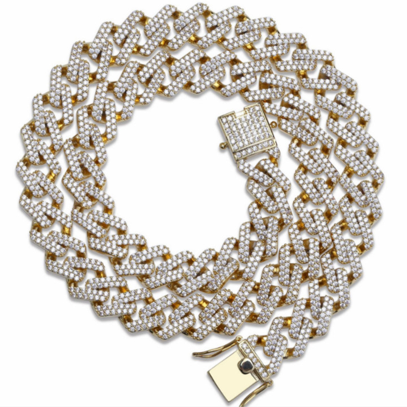 Collier menthe de style hip-hop