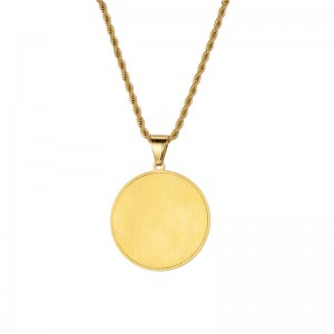 Collier rond à double paume à hip-hop