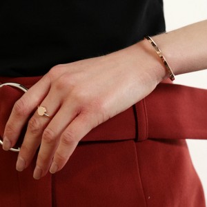 Bracelet de lettrage d\'ouverture en acier inoxydable