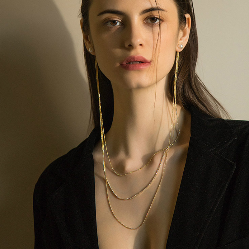 Boucles d'oreilles pour collier à une célébrité à chaud