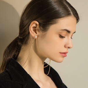 Boucles d\'oreilles pour collier à une célébrité à chaud