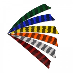 NIKA Tir à l\'arc 172101 4inch Stripe Turquie Feather Pour Tir à Tir à l\'arc Carbon Arrow Tir de plein air
