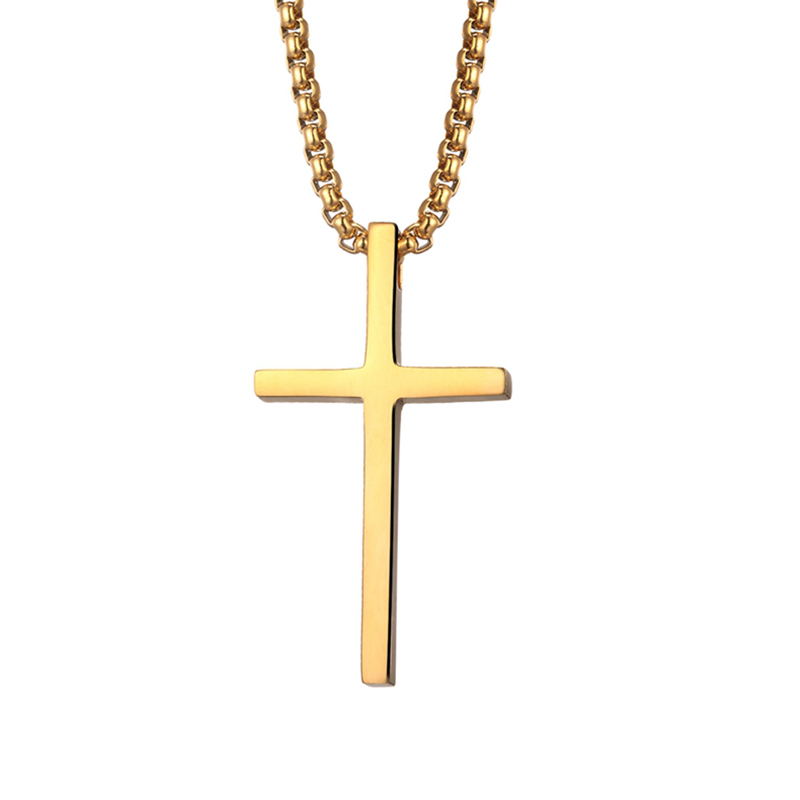 Collier de croix de tempérament simple