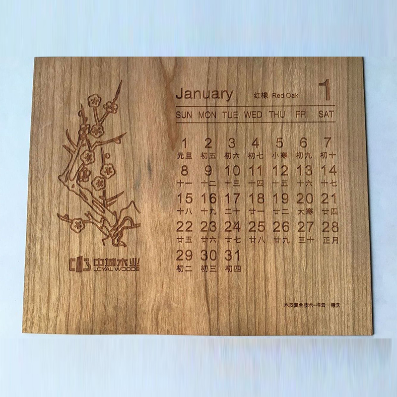 Calendrier en bois