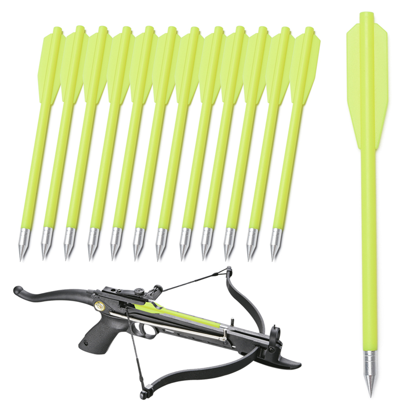 Elong Extérieur 110298 6.5inch Boulons d'arbalète en plastique Point d'acier pour arbalète de pistolet