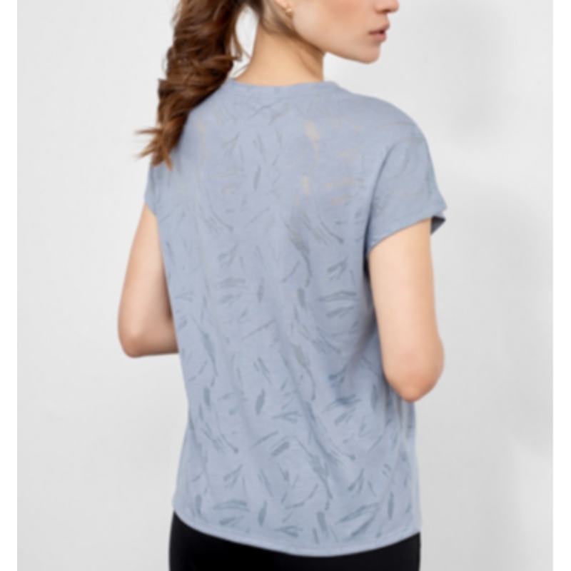 T-shirt de jersey de sport d'une silhouette droite