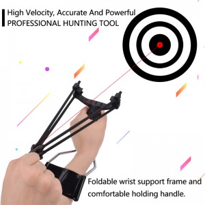 Elong Extérieur 3100g8-03 Professional Slingshot Ensemble, chasse en plein air Sling Shot avec catapulte à grande vitesse pour adulte et enfants